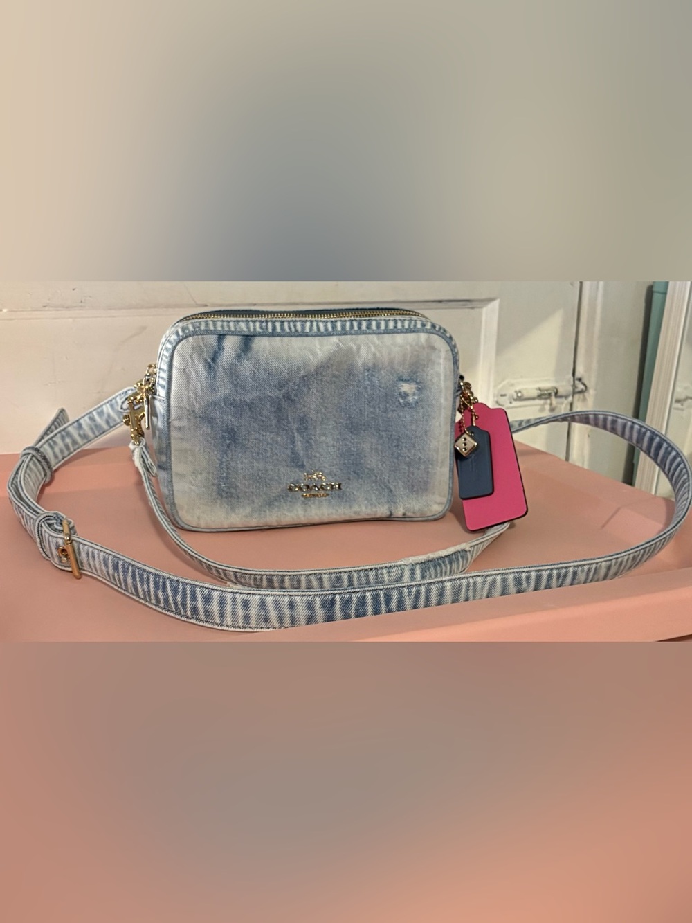 Coach Loved Denim Carey Bag NWOT - Picture 4 of 10